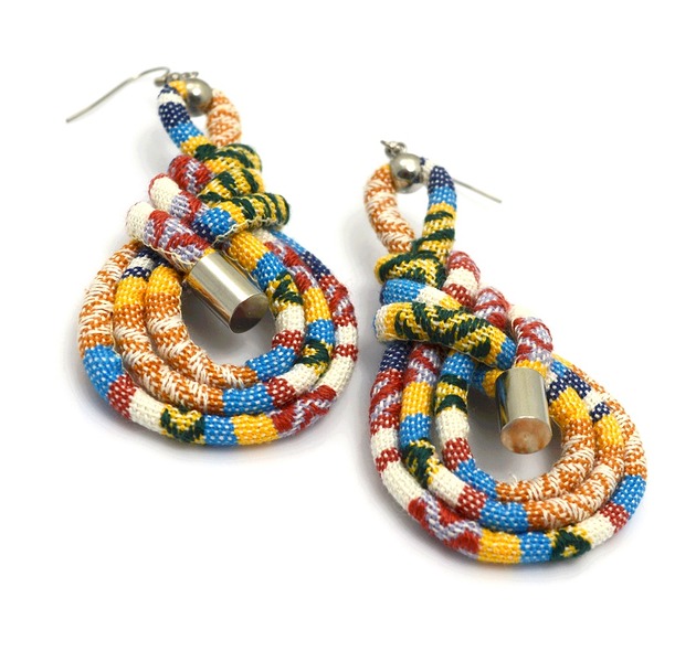 kolczyki - inne Kolczyki boho TITICACA plait