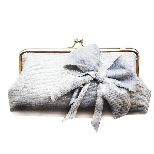 Sylwestrowa mała kopertowka - grey & silver funnyandsunny