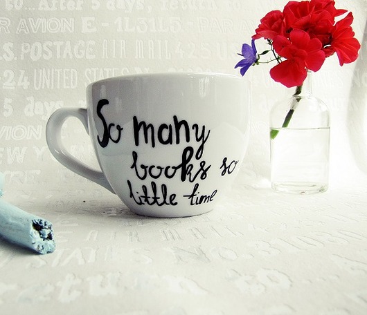 kubek XL 500ml so many books so little time MUKI design