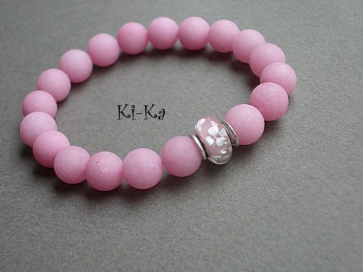 Powder rose - bransoletka KiKa pracownia