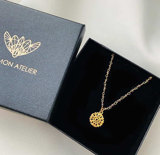 chokery Choker różaniec naszyjnik labradoryt