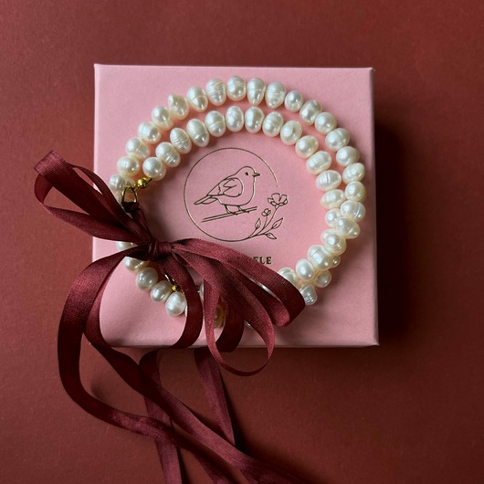 naszyjniki - inne Naszyjnik Pearl&Silk