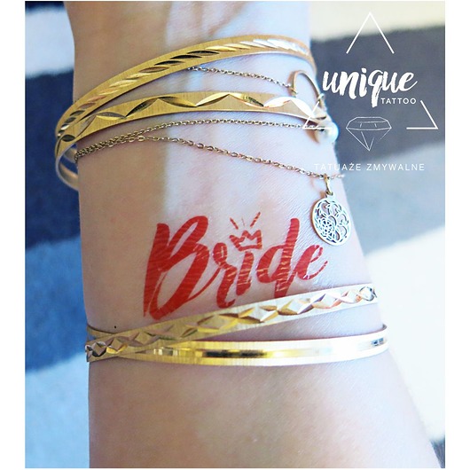 Korona Team Bride, Bride Wieczór Panieński tatua Unique Tattoo