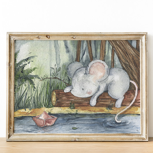 obrazy i plakaty do pokoju dziecięcego Plakat A3 "Mouse Play"