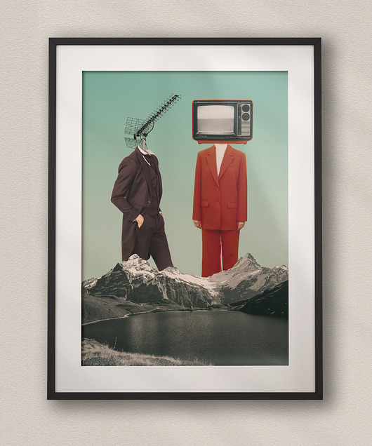 plakaty Plakat Nasza Telenowela - Kolaż Fine Art - Dekoracja Ścienna Do Salonu