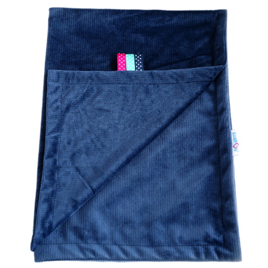 kocyki, kołderki, pościel dla dzieci Kocyk Dwuwarstwowy Niemowlęcy Velvet 75x55 cm BLISS/LUNA  od BabyU