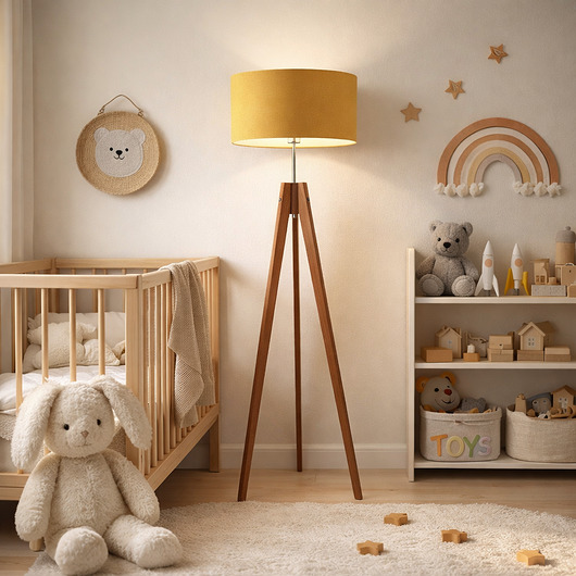 lampy do pokoju dziecka Nowoczesna lampa stojąca na trójnogu HAITI KIDS do pokoju dziecka