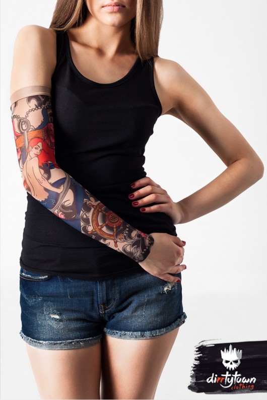 Rękawek z tatuażem Coral Siren dirrtytown clothing