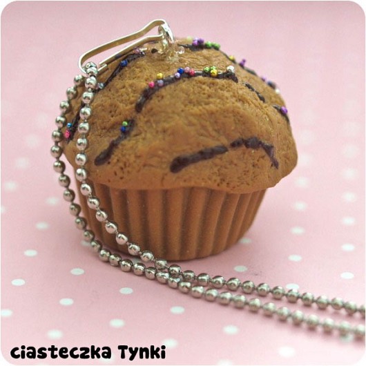 naszyjnik muffinka ciasteczkatynki