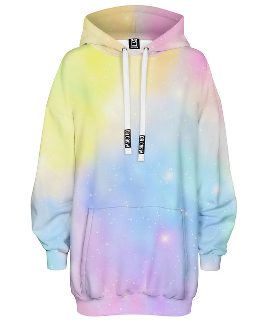 bluza z kapturem damska Bluza Oversize Tunika DR.CROW Abstract Pastels