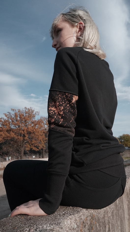 bluza bez kaptura damska Bluza kosmos