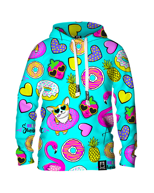 bluzy męskie Męska Bluza z kapturem DR.CROW Fashion Summer