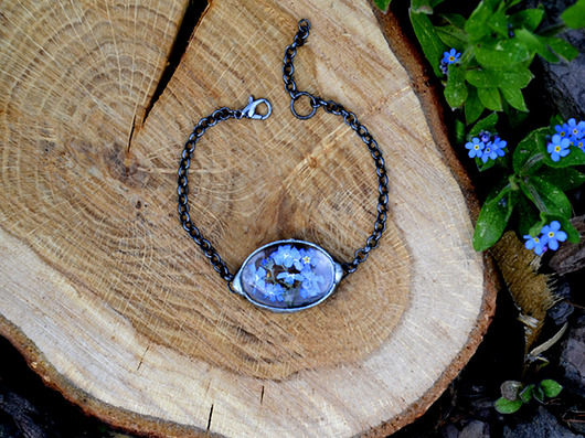 bransoletki wire wrapping Niezapominajki