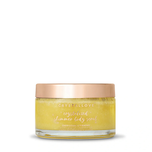 peelingi do ciała CRYSTALLOVE Clear Quartz Shimmer Body Scrub - peeling do ciała z kryształem g