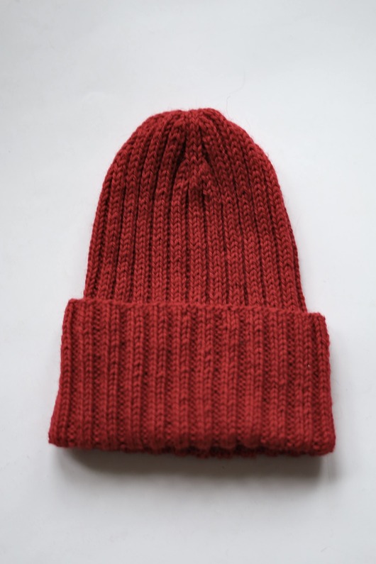 czapki damskie Czapka z wełny i alpaki czerwona