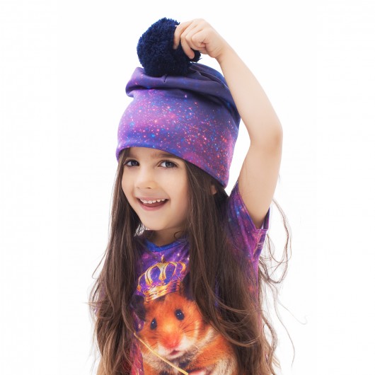 Purple Nebula beanie Mr Gugu Miss Go