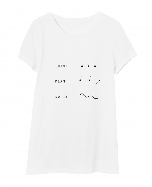 T-SHIRT oversized THINK PLAN DO IT staysimplecollection