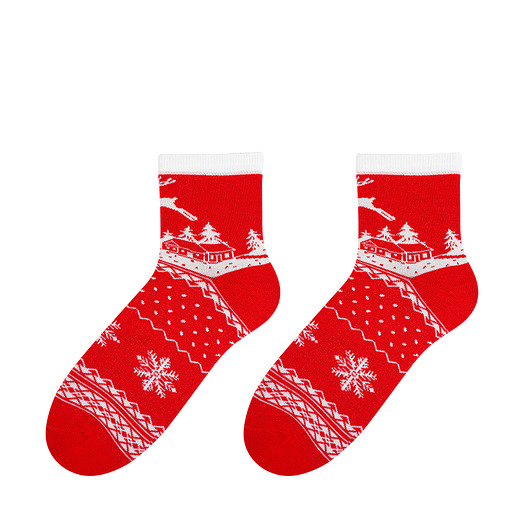 Skarpetki świąteczne damskie - Domek Popsox