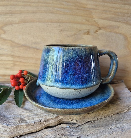 kubki Ceramiczny komplet kubek  560 ml BB z tależykiem