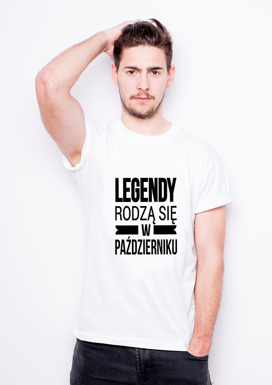 T-shirt - legendy rodzą się w październiku AllbagAllprints