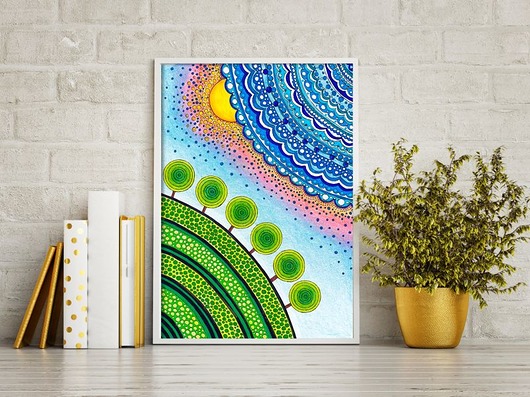 Koronkowa ziemia 50x70 cm Malgorzata Domanska