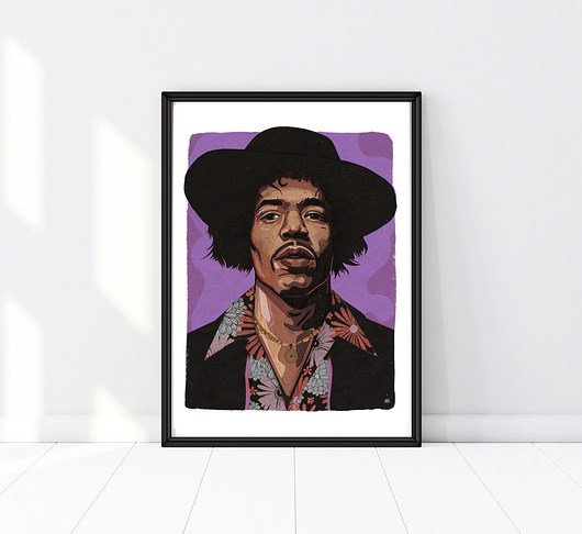 Hendrix A3 art Giclée print Żaneta Antosik PRINTS