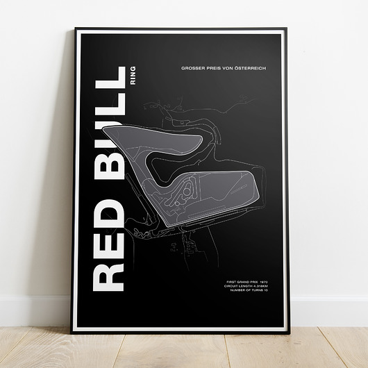 Plakat Tory wyścigowe - Red Bull Ring Peszkowski Graphic