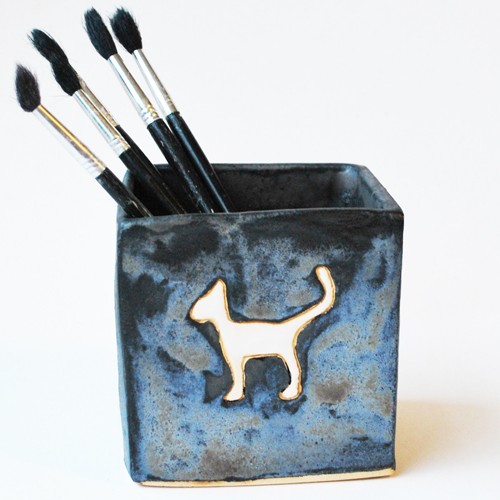 ceramiczny pojemnik na......kota? studio sensual