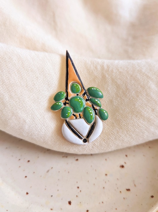 przypinki Pin przypinka kwietnik botaniczny motyw rośliny dla osoby lubiącej naturę