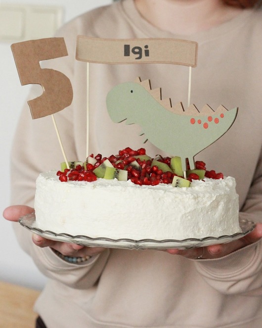 kuchnia - różne Topper na tort z dinozaurem. Iprezozaursu Rex
