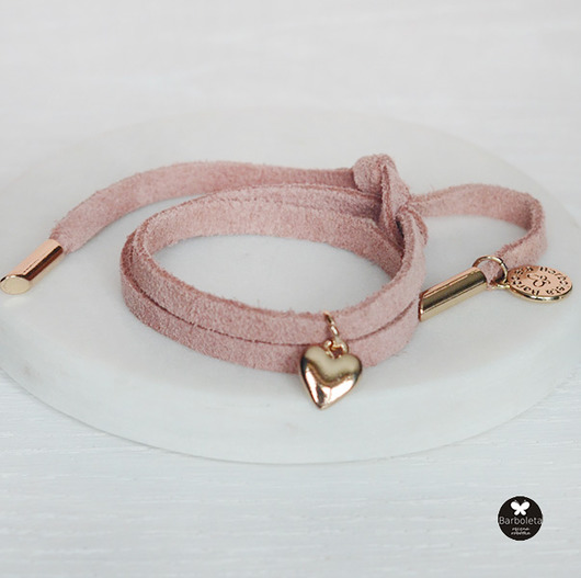 mini quartz roze love barboleta