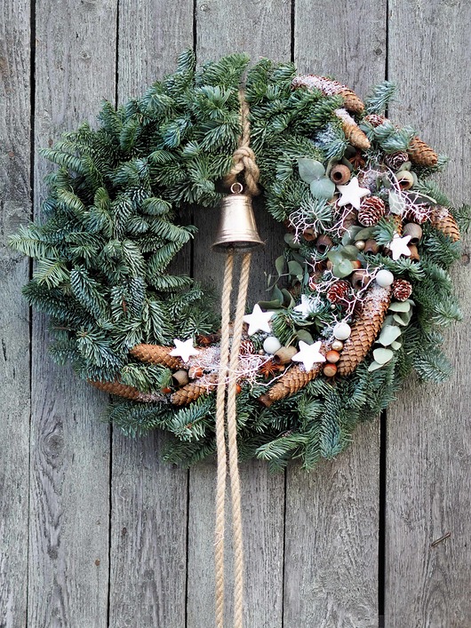 *Zamówienie* Wianek  WHITE STAR 50 cm FlodiaAtelier