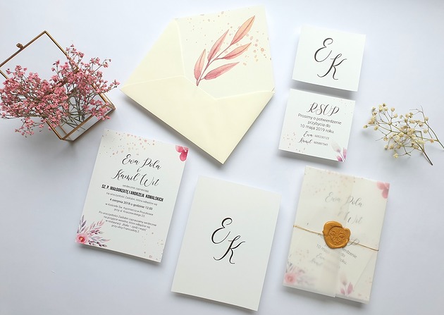 Zaproszenia ślubne Seria Boho FD3 FarrowDesign
