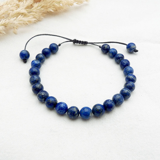 bransoletki z kamieni naturalnych Lapis lazuli 6 mm Bransoletka