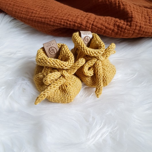 buty dziecięce Buciki niemowlęce PETITE musztarda