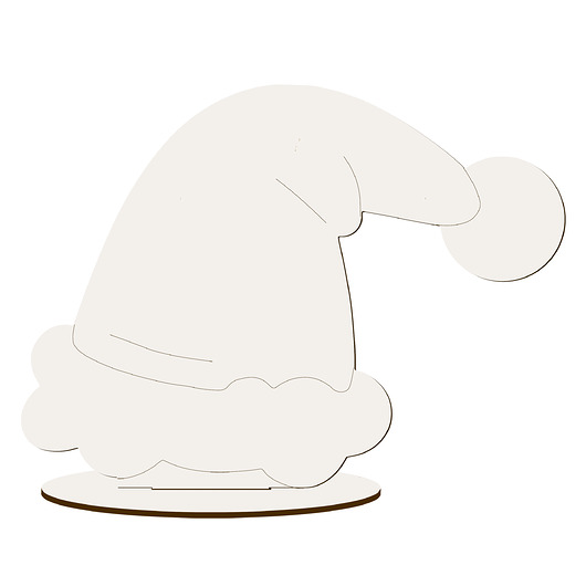 dekoracje świąteczne Dekor Ozdoba na Święta dla Dzieci na Prezent Kominek Półkę Czapka Mikołaja