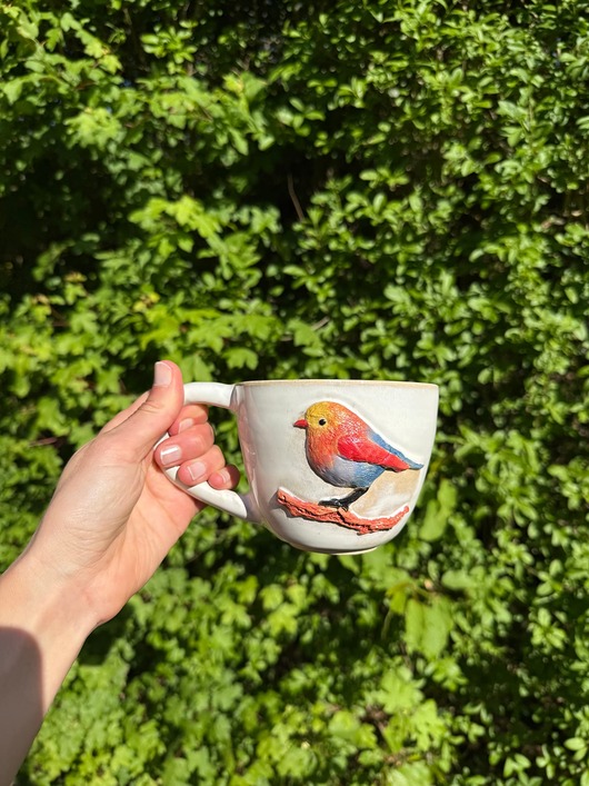 kubki Kubek ceramiczny ptaszek - morski
