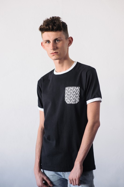T-shirt z kieszonką VRMN Black VERMIN