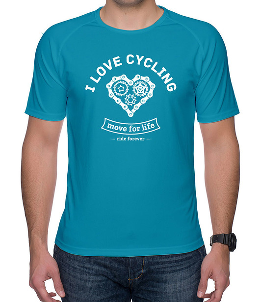 Koszulka sportowa. I love cycling studioixi