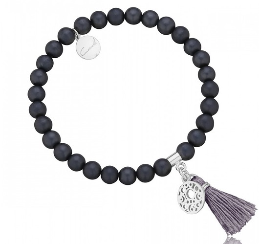Bransoletka z hematytów matowych i srebra 925 Coccola JEWELLERY