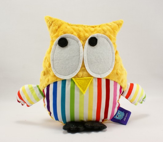 Sowa sówka GUSTAW przytulanka PASKI mango Little Sophie