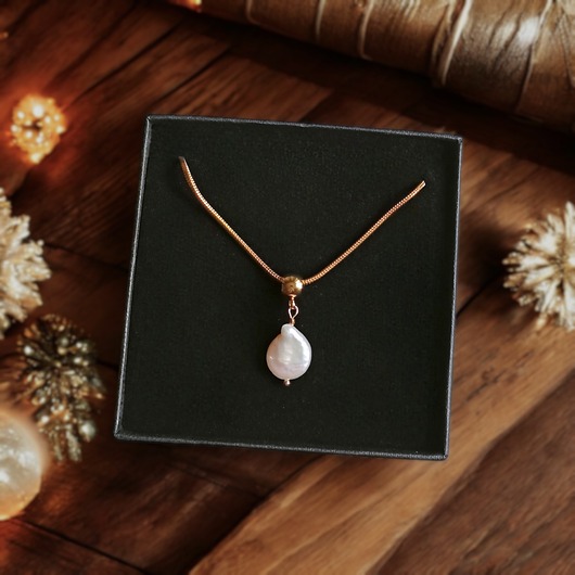 chokery Delikatny naszyjnik z perłą : wyjątkowy prezent