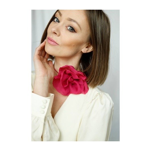 chokery Jedwabny choker