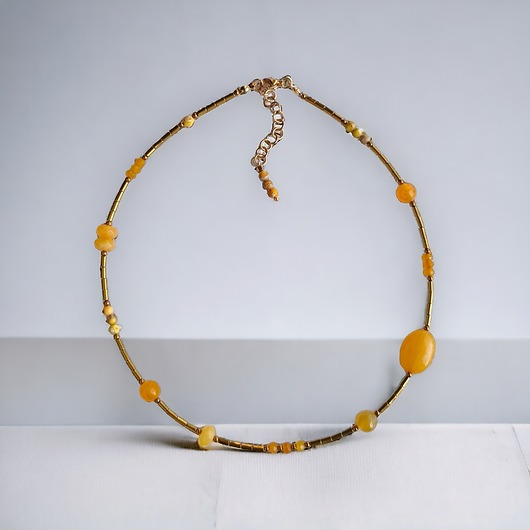 chokery Naszyjnik YELLOW : summer collection :: ŻÓŁTY NASZYJNIK choker