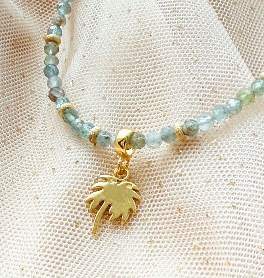 korale GRECKIE MARZENIE- naszyjnik z kamieni Apatyt