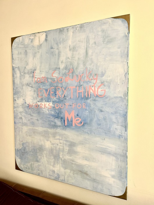 obrazy Obraz I am so lucky everything works out for me