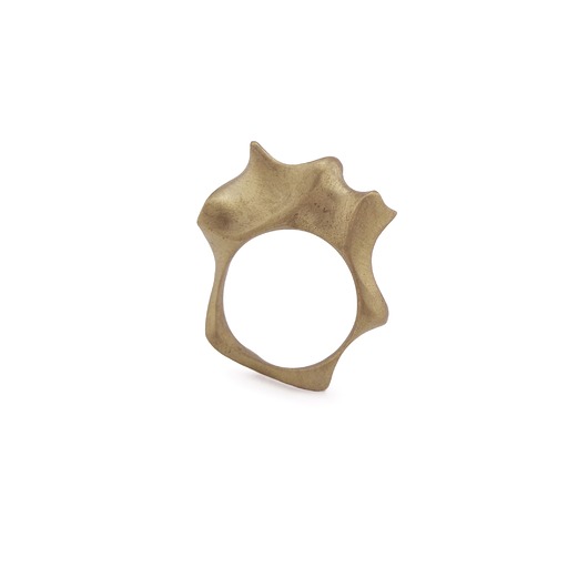 pierścionki - różne WAVES maxi / BRASS ring
