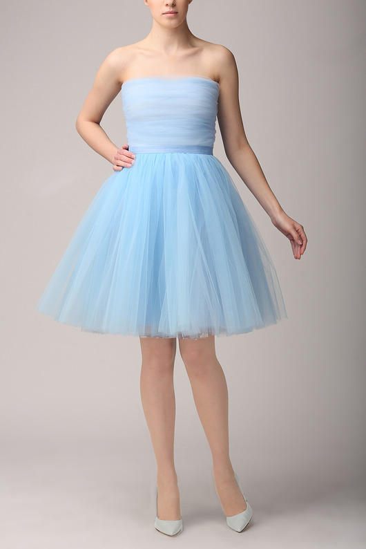 Spódnica tiulowa baby blue S031 - na zamówienie  Fanfaronada