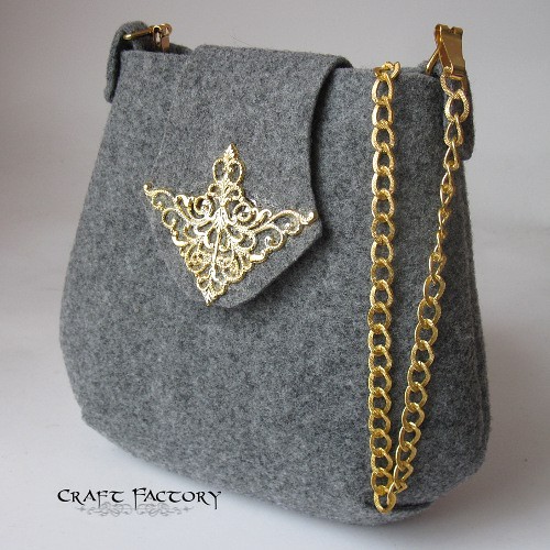 Golden Filigree - mała torebka na ramię Craft Factory