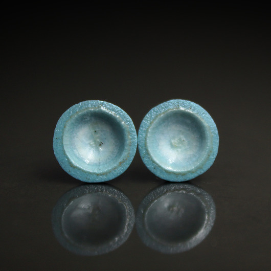 kolczyki ceramiczne PODGRZYBKI 11mm/stal chirurgiczna/kolczyki ceramiczne UNIKAT